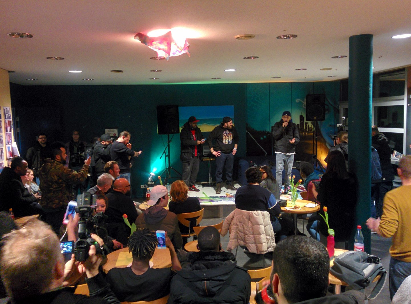 Spontane Rap Session im Jugendhaus Heideplatz